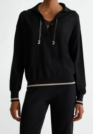 Strickpullover - black