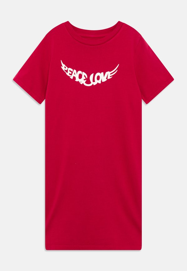 SHORT DRESS - Jersey dress - rasberry