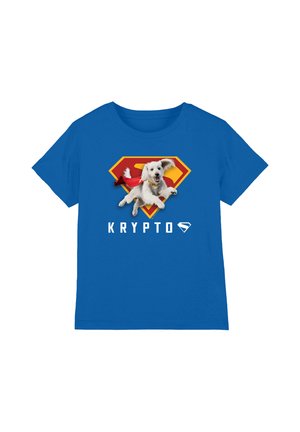 Warner Brothers, SUPERMAN 2025 KRYPTO SHIELD UNISEX - Print T-shirt - royal blue