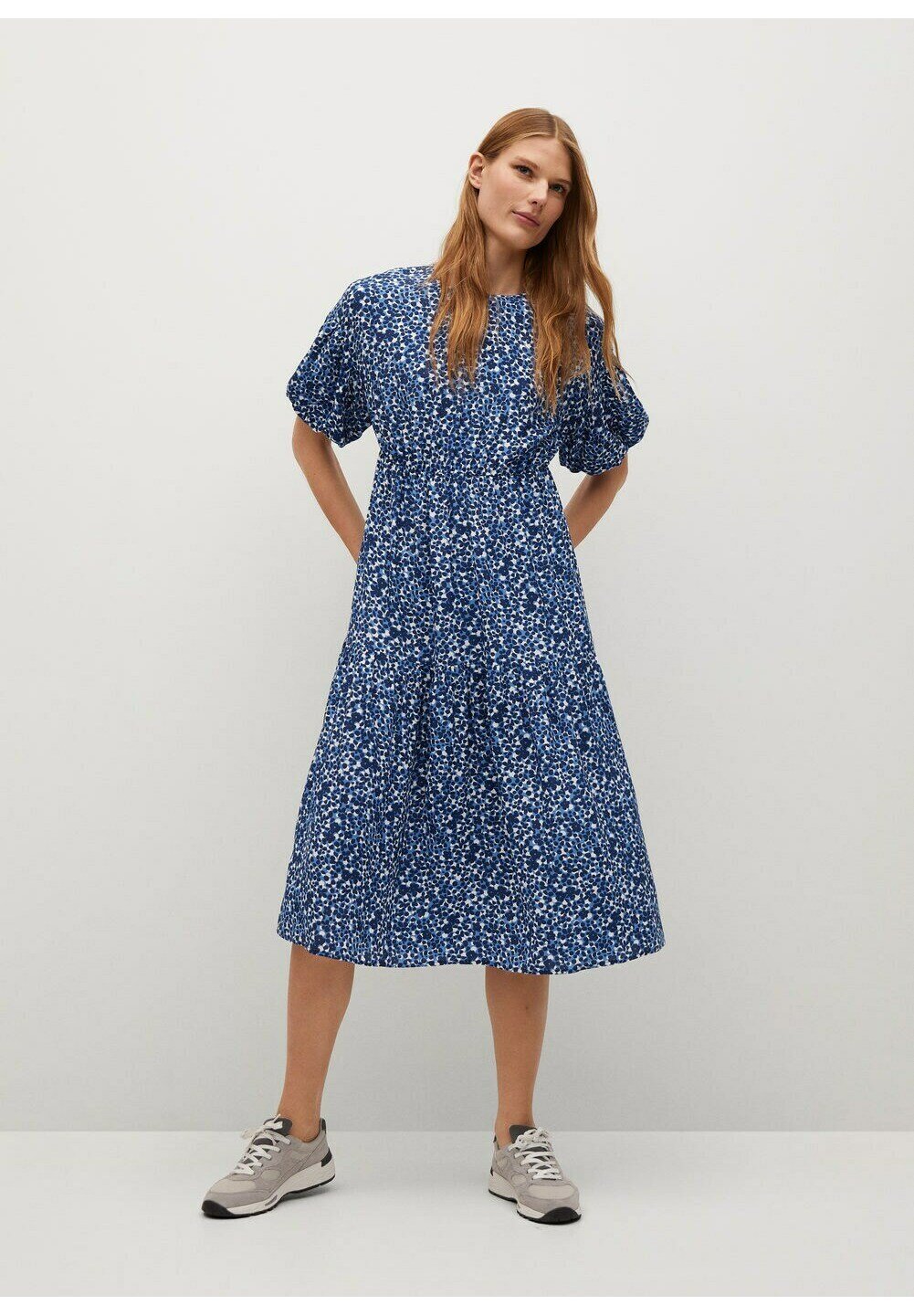 mango navy dress