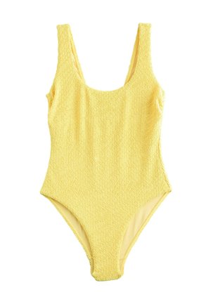 REGULAR FIT - GATHERED TUMMY CONTROL BANDEAU SWIMS - Badedragt - yellow