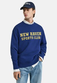 GANT GRAPHIC CREW NECK - Felpa - rich navy