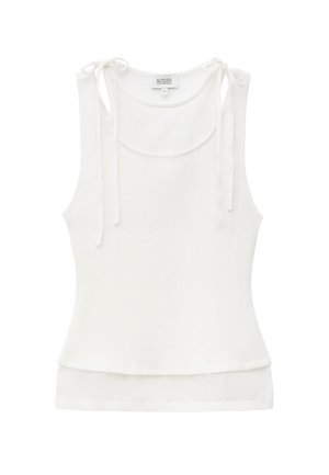 & OTHER STORIES, & OTHER STORIES DOUBLE-LAYER TANK TOP - Débardeur - white