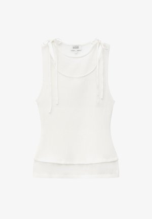 & OTHER STORIES, & OTHER STORIES DOUBLE-LAYER TANK TOP - Débardeur - white