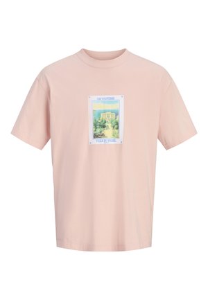 Jack & Jones, JORCASSIS GRAPHIC TEE CREW NECK - T-Shirt print - peach melba