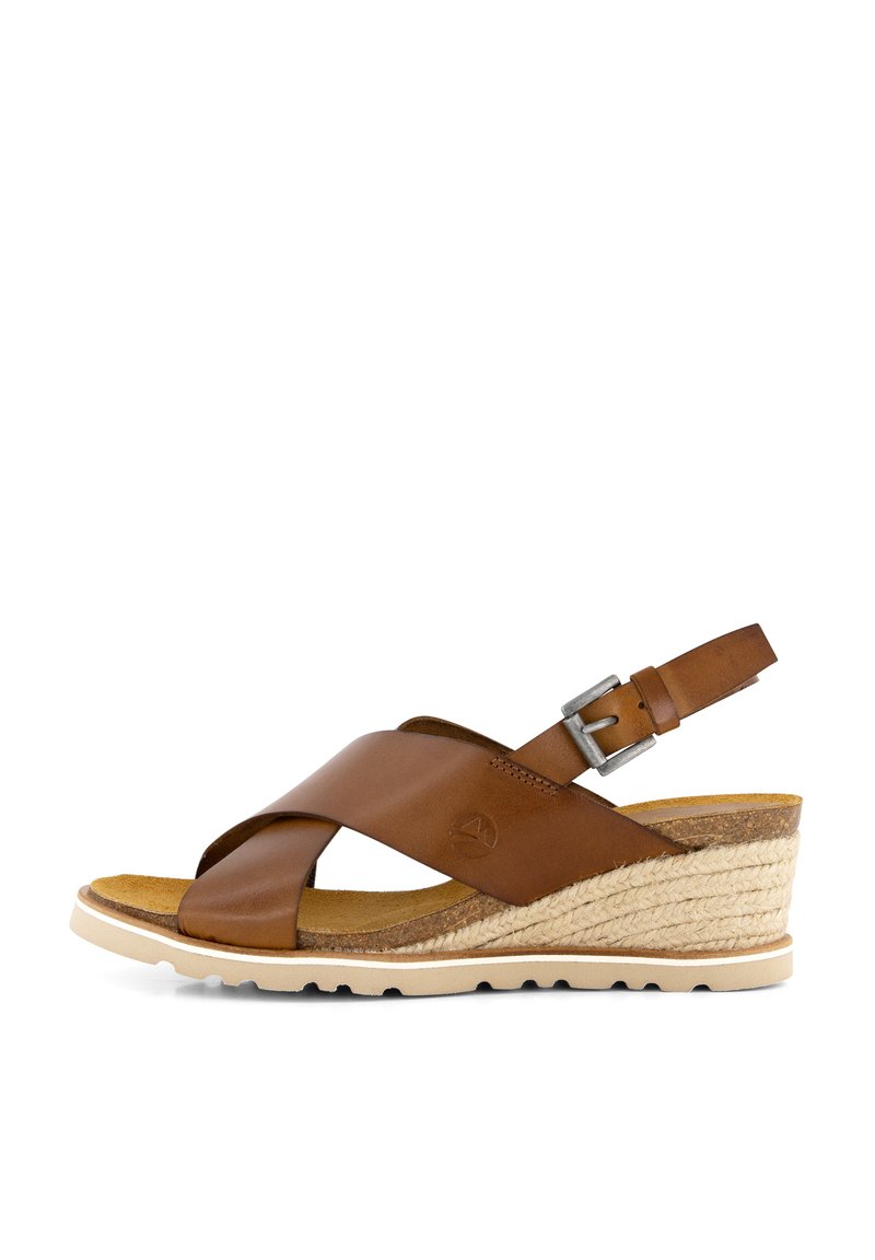 Damen Sneaker | Travelin CAMBRILS Keilsandalette cognac - OJ74374 Damen Sneaker | Travelin CAMBRILS Keilsandalette cognac - OJ74374