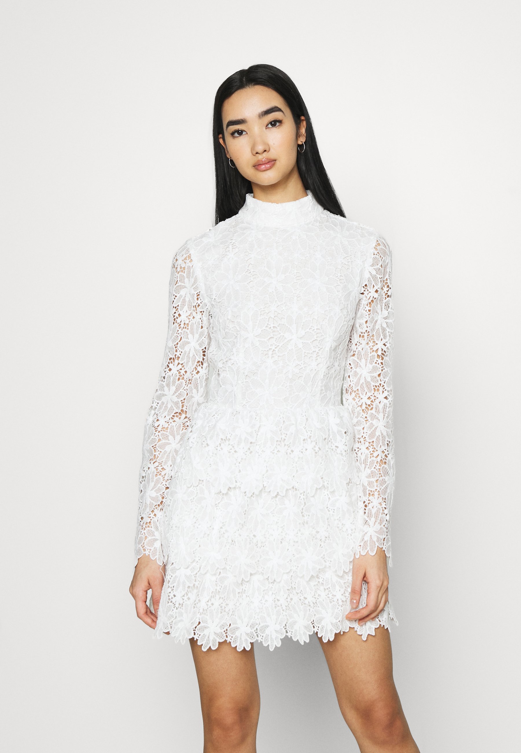 White flounce dress Clearance