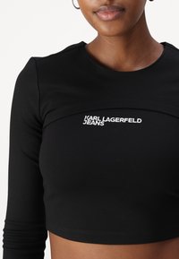 Karl Lagerfeld Jeans LAYERED TEE - Topper langermet - black