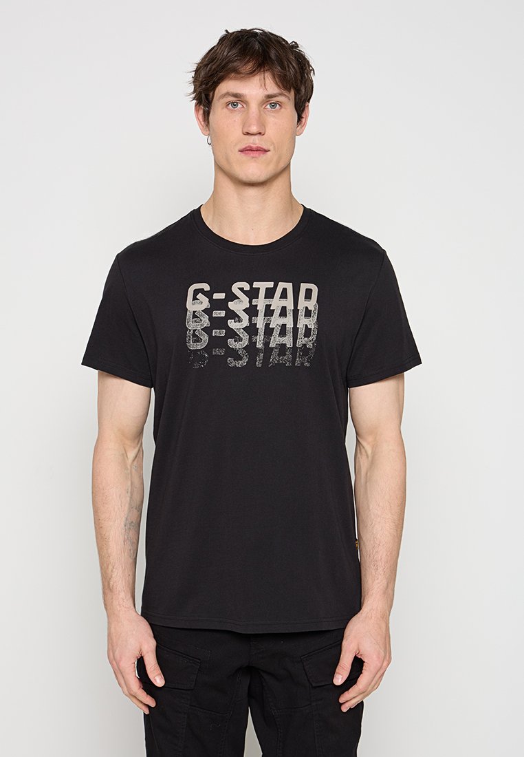 G-Star T-shirt print zwart