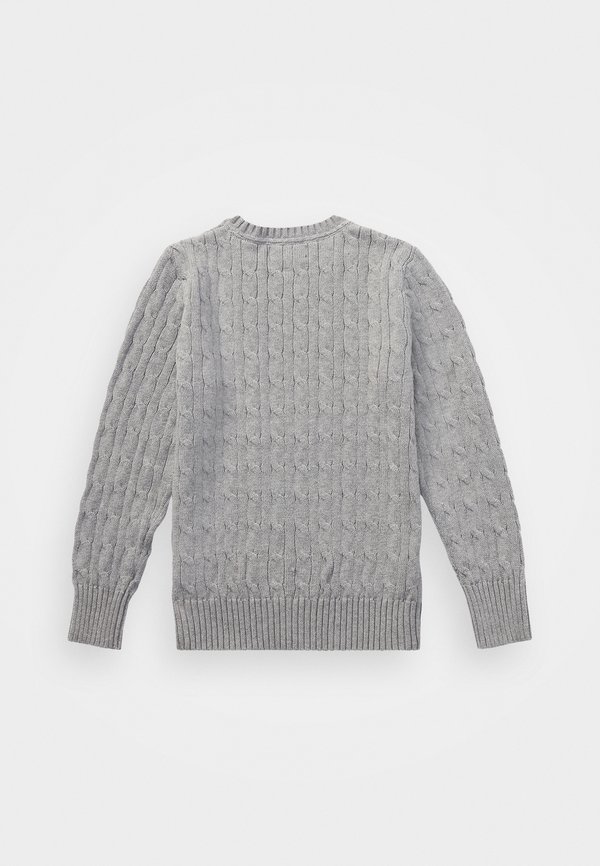 CABLE KNIT COTTON JUMPER - Jumper - andover heather2