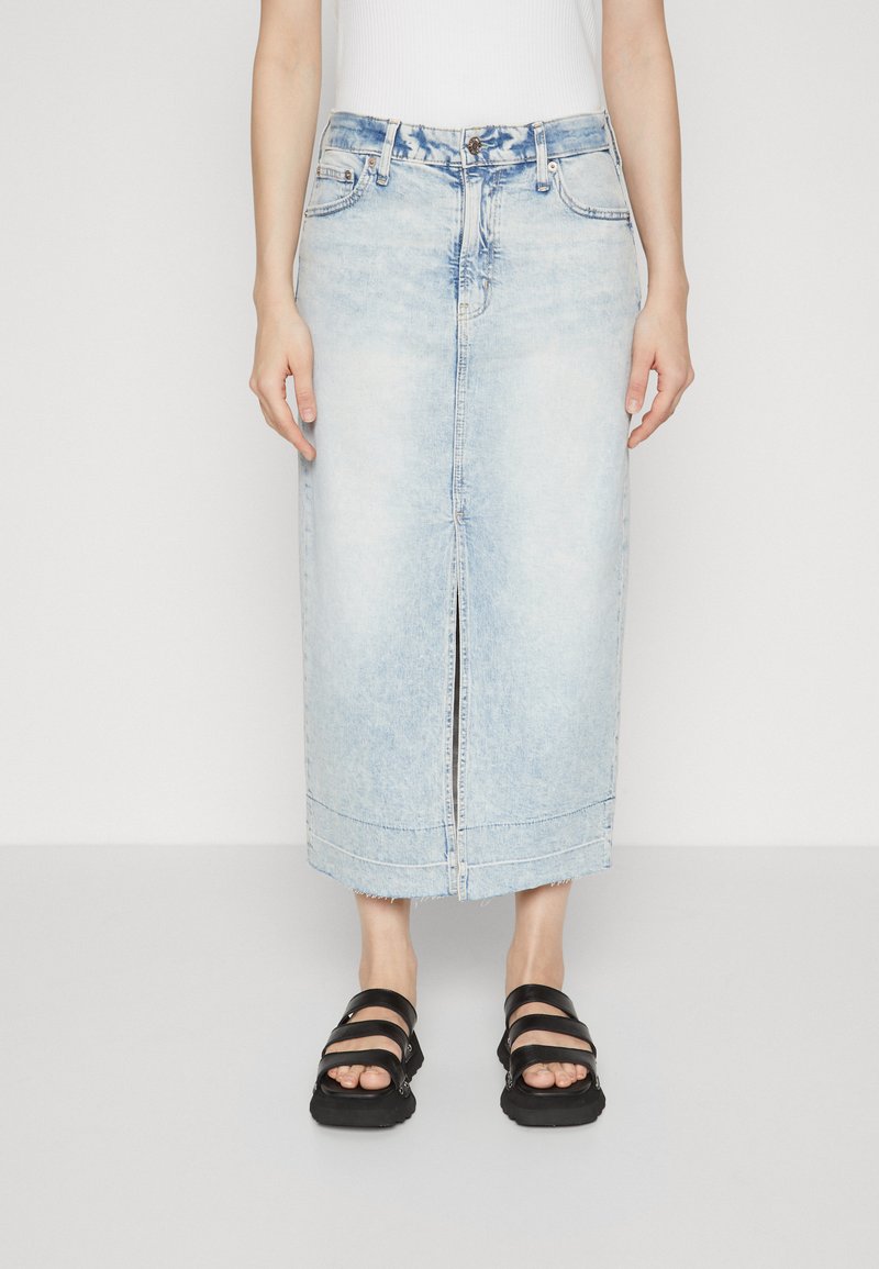 Maxi Jogger Skirt - Light Blue Wash