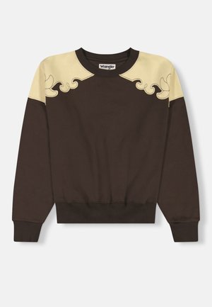 Wrangler WRANGLER X LAINEY WILSON LAINEY CREW NECK - Ikdienas džemperis - brown