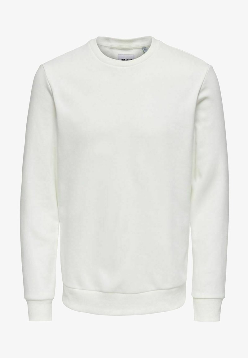 Only & Sons ONSCERES CREW NECK - Sweatshirt - white