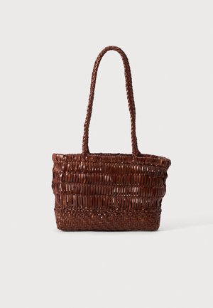 ST. AGNI, TEXTURED PETIT BAGU - Sac à main - brown