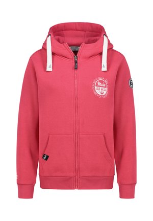 MIT KÜSTENBACKPRINT - Sweater met rits - pink