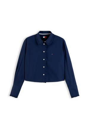 Tommy Jeans, TJW RUFFLE FEMME SHIRT - Camicia - dark blue
