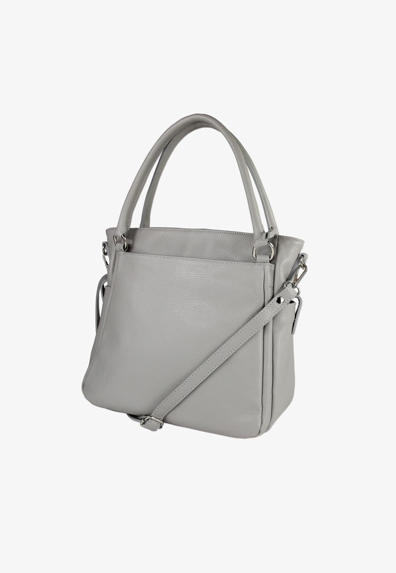 DrachenLeder Handbag - hellgrau