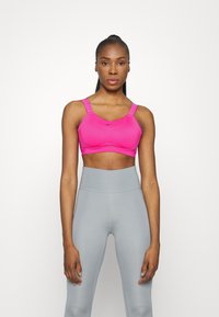 Nike Performance ALPHA BRA - Sutiã desportivo de alto suporte - active pink/mystic hibiscus/black