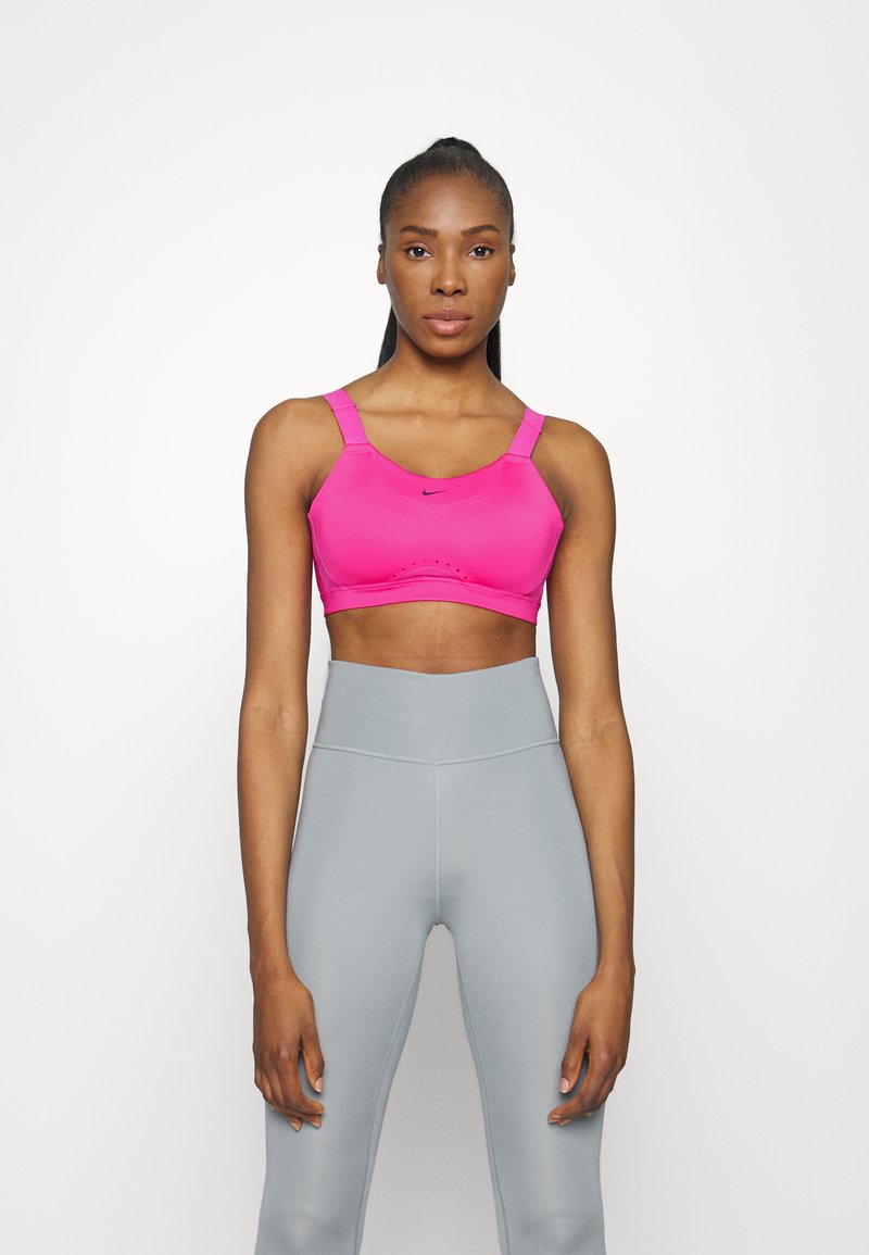 Nike Performance ALPHA BRA - Sutiã desportivo de alto suporte - active pink/mystic hibiscus/black