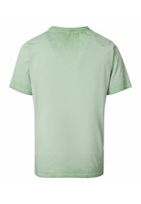 Korte mouwen t-shirt in mintgroen, gemaakt van zachte katoen, met een ronde hals en een effen, gladde textuur zonder patronen of accenten.