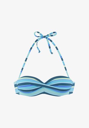 BANDEAU - Zgornji del kopalk - türkis bedruckt