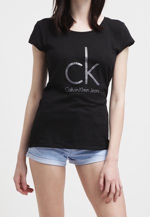 Print T-shirt - black