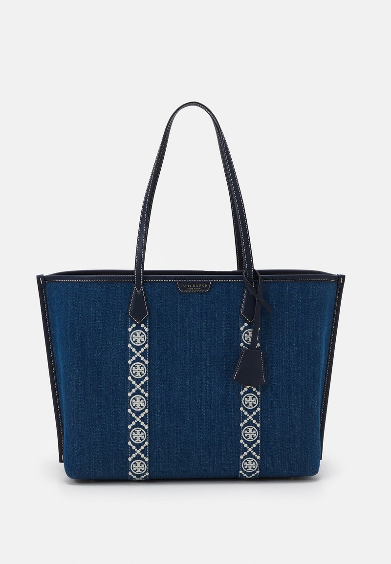 Tory Burch - PERRY TRIPLE COMPARTMENT TOTE - Cabas - denim multi, Agrandir