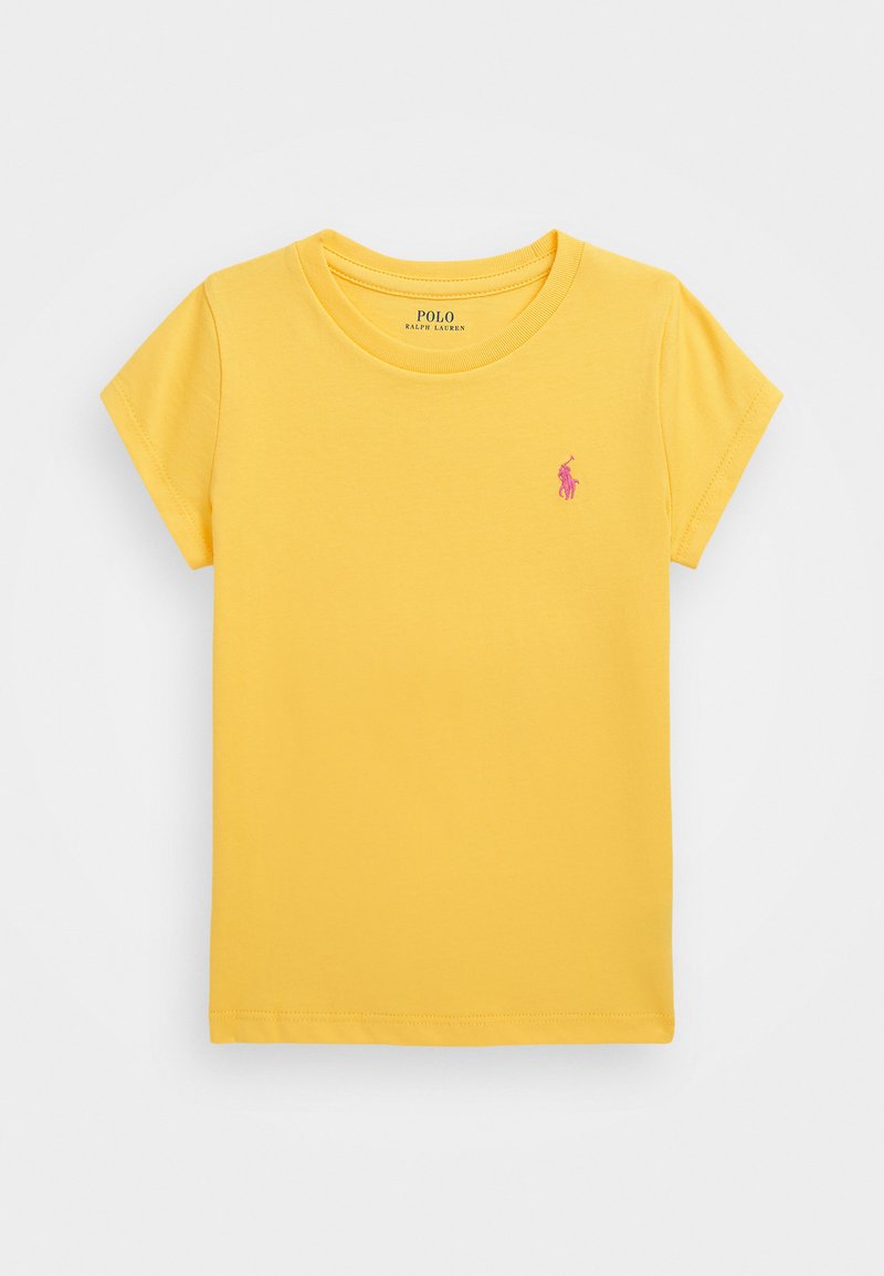 Polo Ralph Lauren COTTON JERSEY TEE - Navadna majica - chrome yellow/bright pink