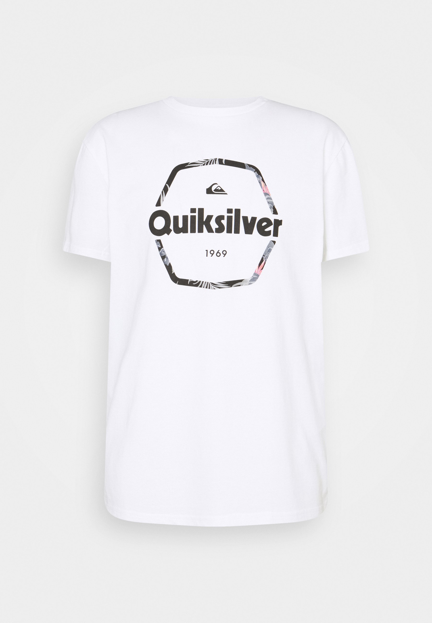 Quiksilver Hard Wired T Shirt Print White Weiss Zalando De