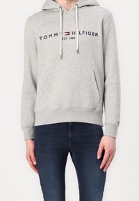 Tommy Hilfiger Felpa con cappuccio - mottled light grey