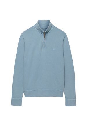 Superdry & Co, SUPERDRY  ESSENTIAL HALF ZIP JUMPER.. - Sweatshirt - china blue