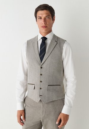 Next, REGULAR FIT TRIMMED TEXTURED - Vest - neutral