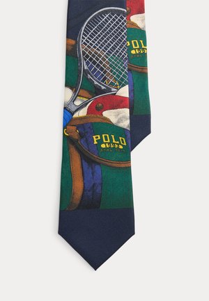 Polo Ralph Lauren TENNIS-PRINT SILK TIE - Γραβάτα - navy