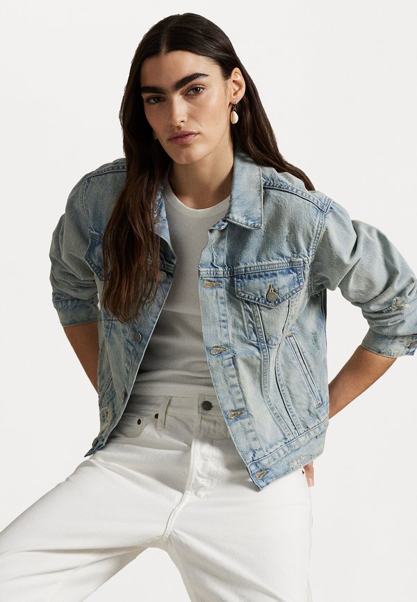 DENIM TRUCKER JACKET - Denim jacket - cavin wash3