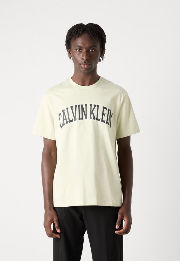 CURVE VARSITY LOGO TEE - Print T-shirt - aloe wash3