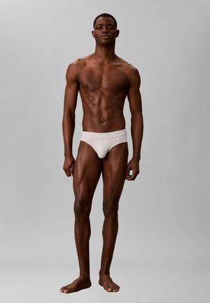 Calvin Klein Underwear, ICON 3 PACK - Slip - black/harbor mist/dark purple