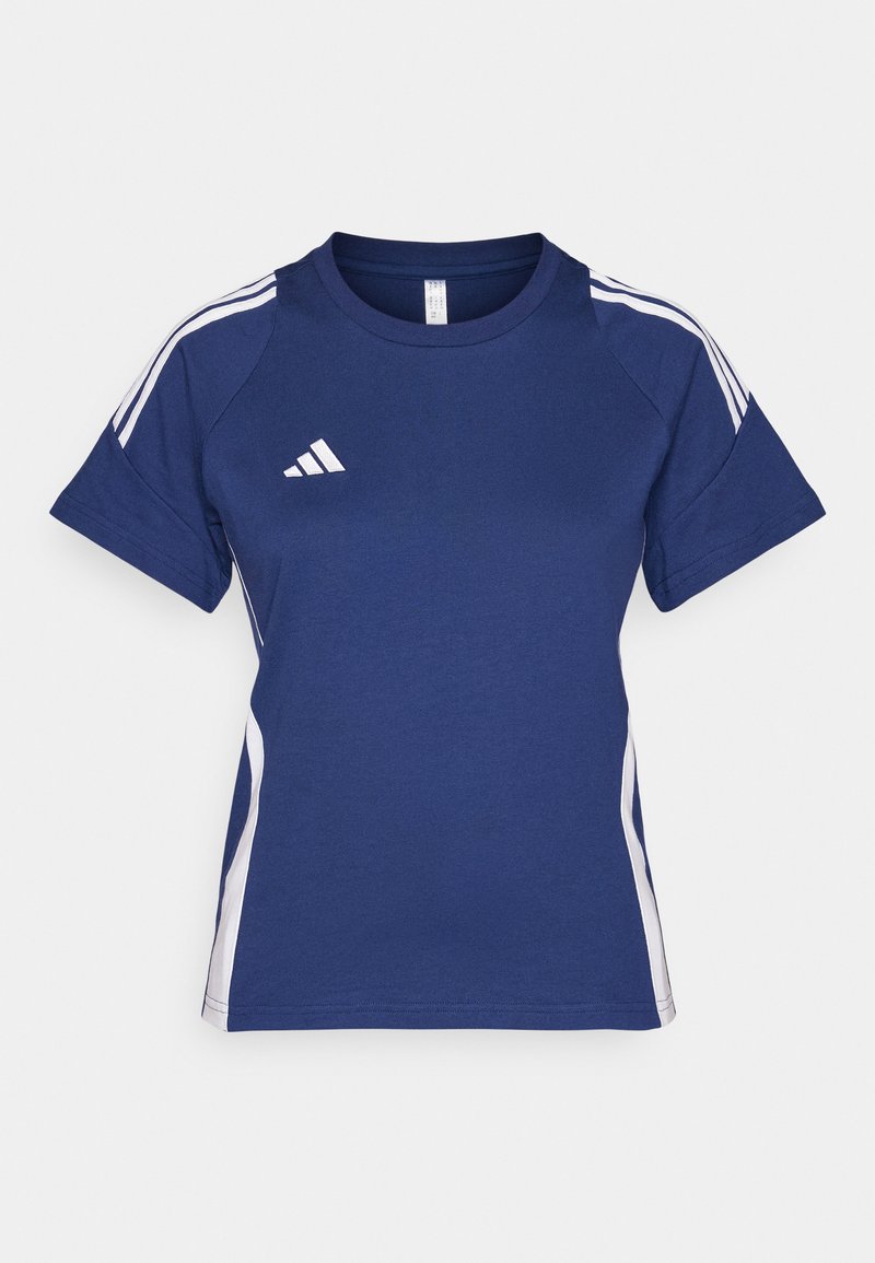 adidas performance T-shirt print donkerblauw