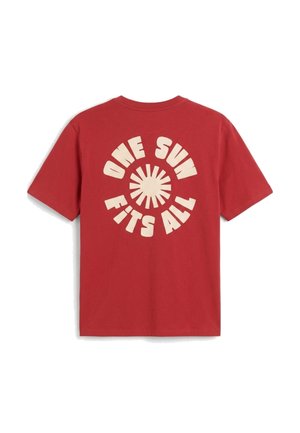 Thinking Mu, ZACH - T-shirt imprimé - light red