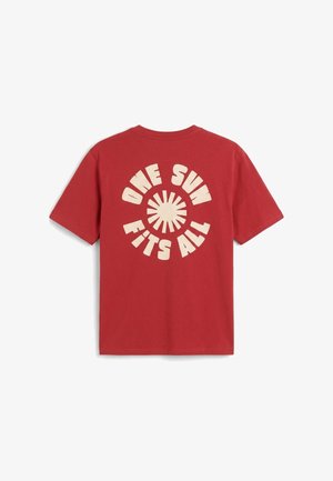 Thinking Mu, ZACH - T-shirt imprimé - light red