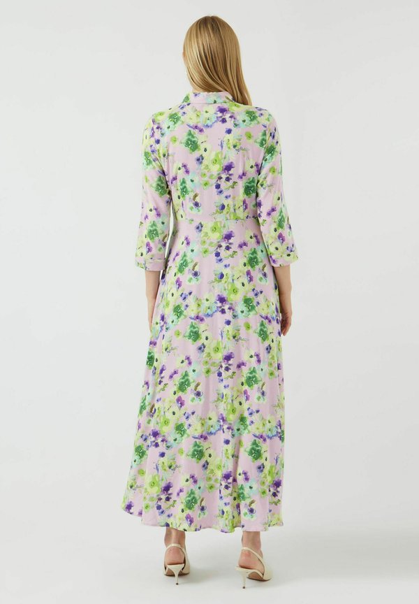 YASSAVANNA LONG DRESS - Shirt dress - pale lilac aop:wilma2