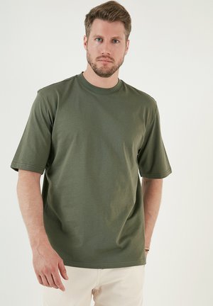 Buratti LOOSE FIT - T-paita - khaki