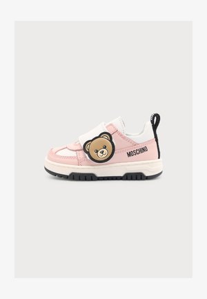 MOSCHINO, UNISEX - Baskets basses - pink/white/black