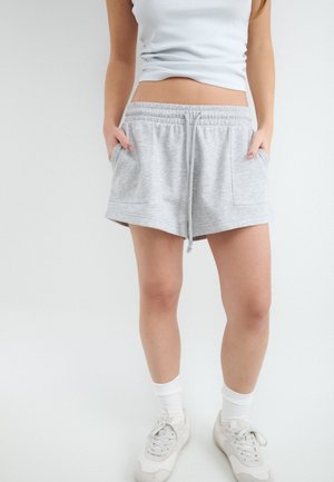 Balmohk Relaxed Elastic Waist - Shorts - light grey melange
