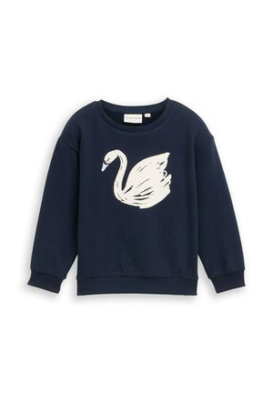 MIT GLITZER-PRINT - Sweater - sky captain blue