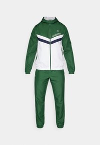 Lacoste Sport TRACKSUITS TRACK SET Tracksuit green/white