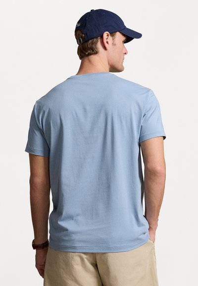 Polo Ralph Lauren CLASSIC FIT PLAID LOGO JERSEY T-SHIRT - Print T-shirt - vessel blue