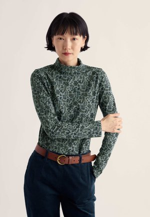 Seasalt Cornwall, SEASALT CORNWALL LANDING TOP - Long sleeved top - blue - painted seaweed lichen