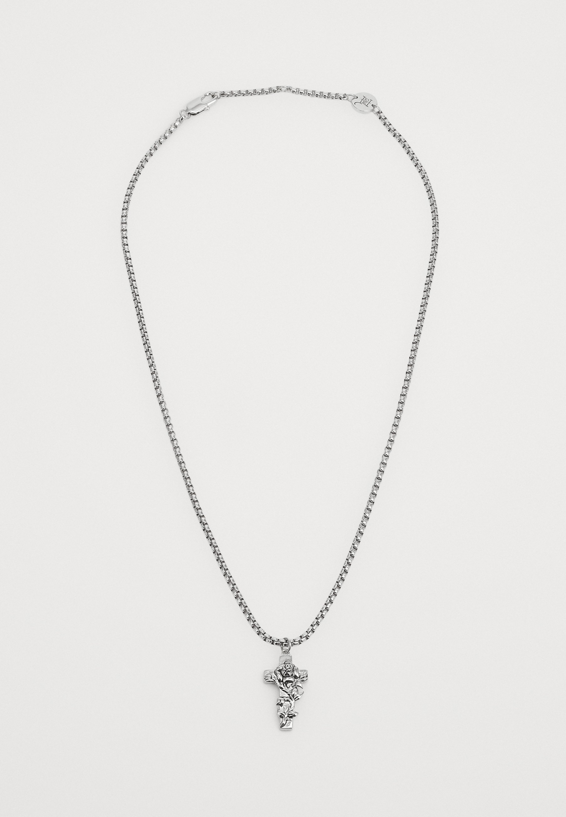 Ed Hardy CROSS & ROSE THORN CUSTOM-CAST CRUCIFIX CHAIN NECKLACE