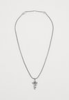 CROSS & ROSE THORN CUSTOM-CAST CRUCIFIX CHAIN NECKLACE UNISEX - Colier - silver-coloured