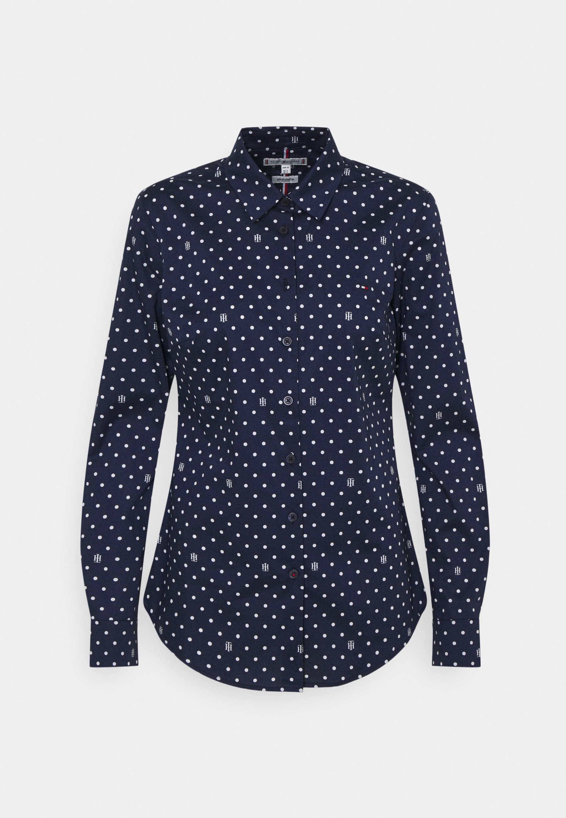 Tommy Hilfiger Bluse Yale Navy Blau Zalando De